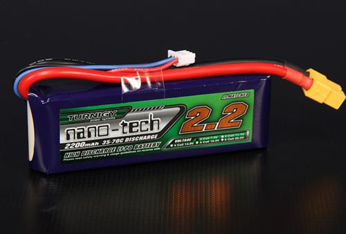 N2200.2S.35 Turnigy nano-tech 2200mah 2S 35~70C Lipo Pack (11943)